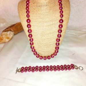 COPY - Glass pearl set for women, handmade by me